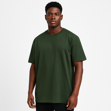 Men’s Premium Oversized Green T-Shirt | Relaxed Fit | Casual Streetwear