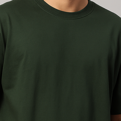 Men’s Premium Oversized Green T-Shirt | Relaxed Fit | Casual Streetwear