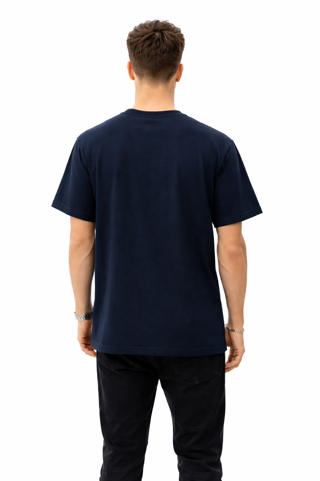Men’s Regular Fit Pure Cotton Navy Blue T-Shirt | Classic Everyday Tee