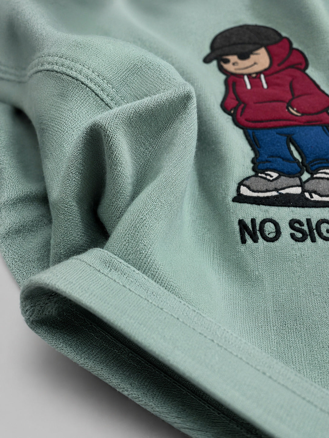 SMOKHEAD No Signal Oversized Graphic T-Shirt – Mint Green